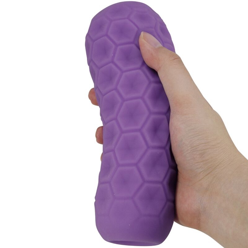 PRETTY LOVE - TWIN BALLS PURPLE MALE MASTURBATOR