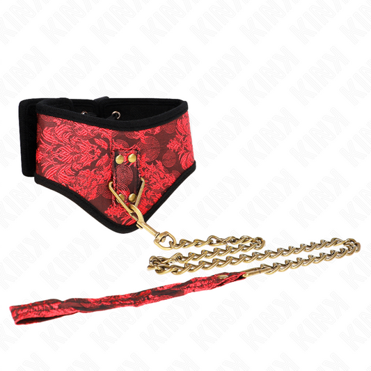 KINK - LACE LEASH COLLAR 75 CM SCANDAL MODEL 44 X 10 CM