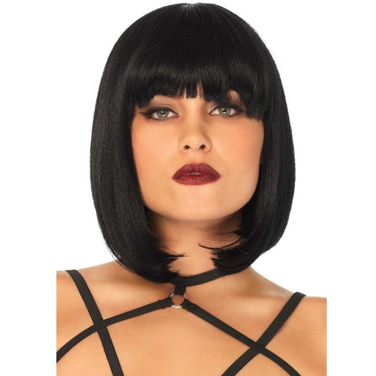 LEG AVENUE - NATURAL BLACK SHORT BOB WIG