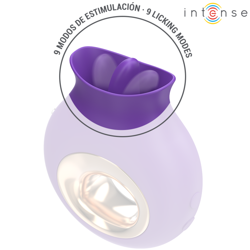 INTENSE - TULI CLITORIS STIMULATOR 9 VIBRATIONS &amp; 9 OSCILLATIONS PURPLE