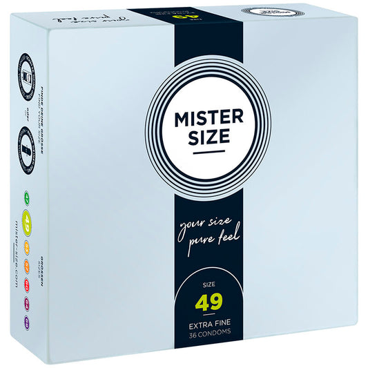 MISTER SIZE - CONDOMS SIZE S 49 MM (36 UNITS)