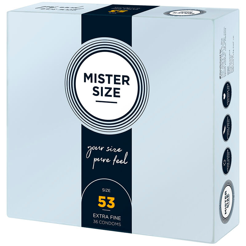 MISTER SIZE - CONDOMS SIZE M 53 MM (36 UNITS)