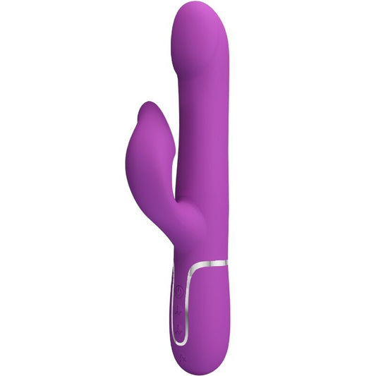 PRETTY LOVE - 4-IN-1 MULTIFUNCTIONAL VIBRATOR &amp; STIMULATOR PURPLE