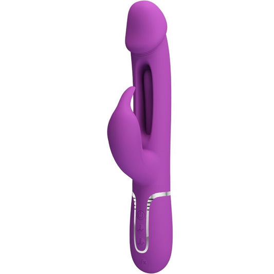 PRETTY LOVE - KAMPAS 3-IN-1 MULTIFUNCTION RABBIT VIBRATOR PURPLE