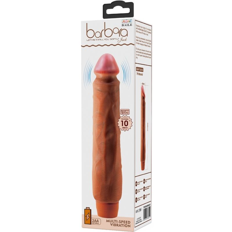 DANCE - REALISTIC VIBRATOR JACK 26 CM MULATO