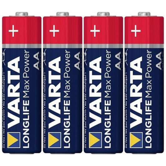 VARTA - MAX POWER ALKALINE BATTERY AA LR6 RETRACTABLE*4