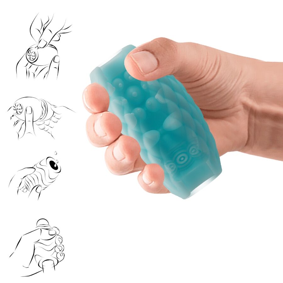 PRETTY LOVE - ATHENA EROS SKY BLUE SILICONE MALE MASTURBATOR