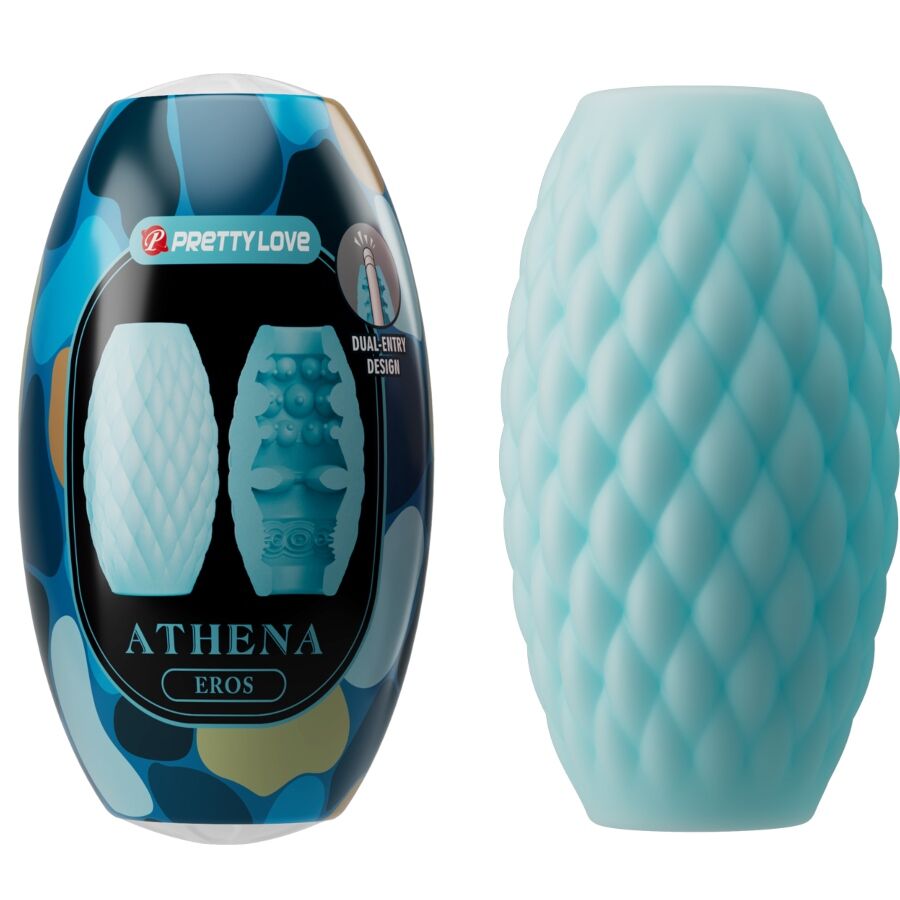 PRETTY LOVE - ATHENA EROS SKY BLUE SILICONE MALE MASTURBATOR