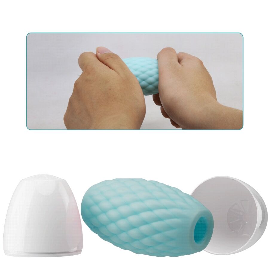PRETTY LOVE - ATHENA EROS SKY BLUE SILICONE MALE MASTURBATOR