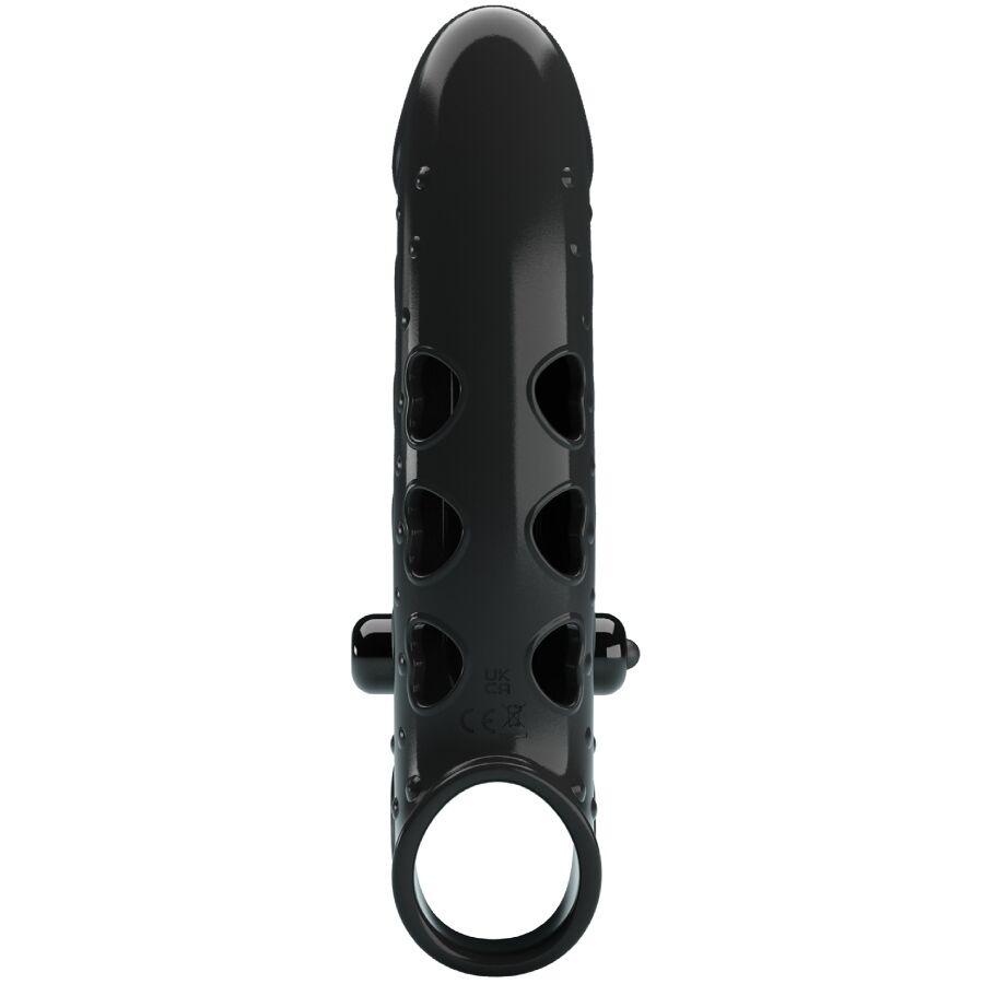 ROMANCE - BLACK VIBRATING PENIS SLEEVE