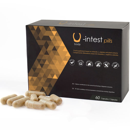 500 Cosmetics - U-INTEST Capsules to Prevent Hemorrhoids - 60 Capsules