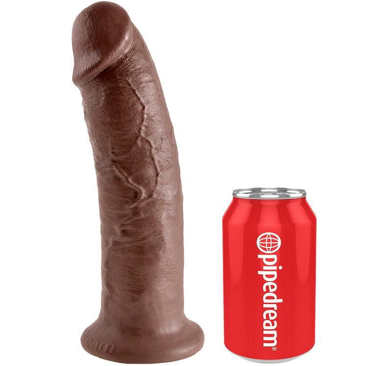 KING COCK - 10 PÉNIS BRUNS 25,4 CM