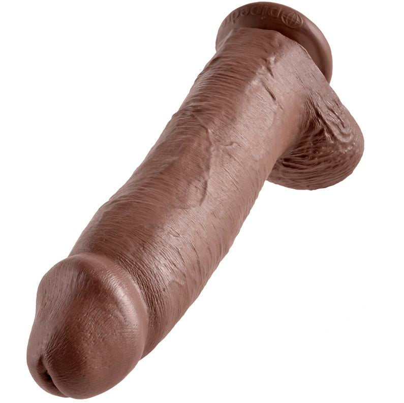 KING COCK - 12 PÉNIS RÉALISTES MARRON 30,48 CM
