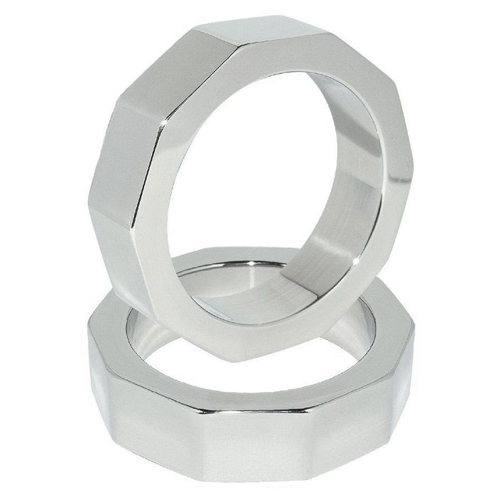 MÉTAL DUR - ÉCROU ANNEAU PÉNIS ET TESTICULE 45 MM