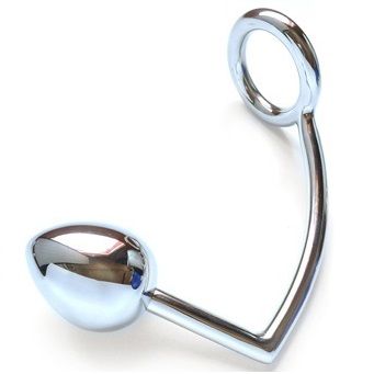 MÉTAL DUR - ANNEAU AVEC CROCHET ANAL 40MM