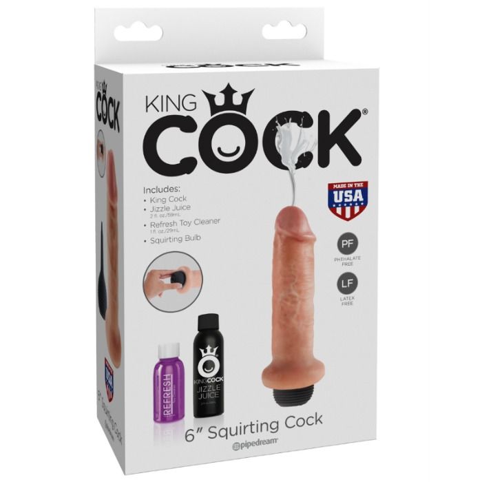 KING COCK - GODE ÉJACULATEUR DE 15,24 CM