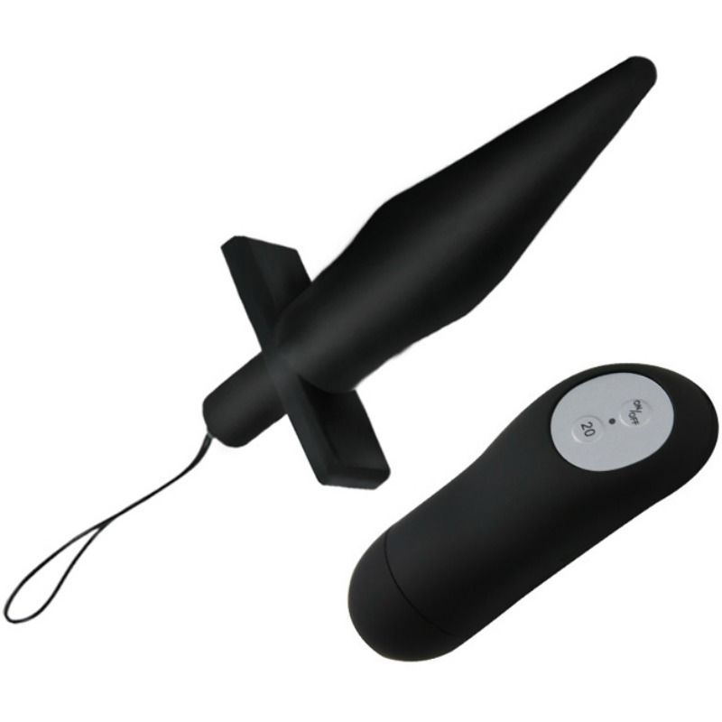 DANCE - BLACK VIBRATING ANAL BUTT PLUG