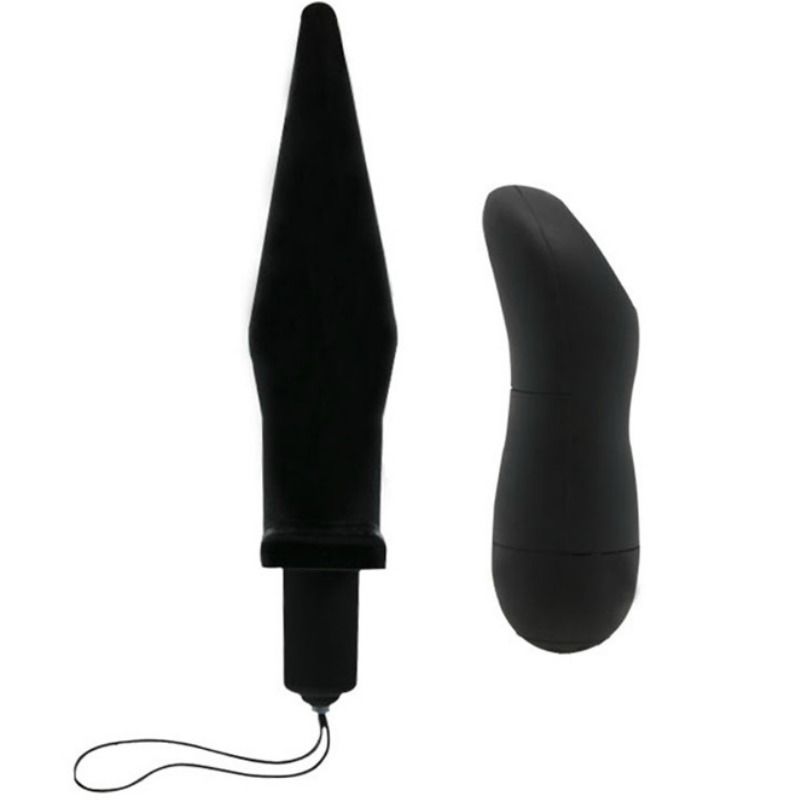 DANCE - BLACK VIBRATING ANAL BUTT PLUG