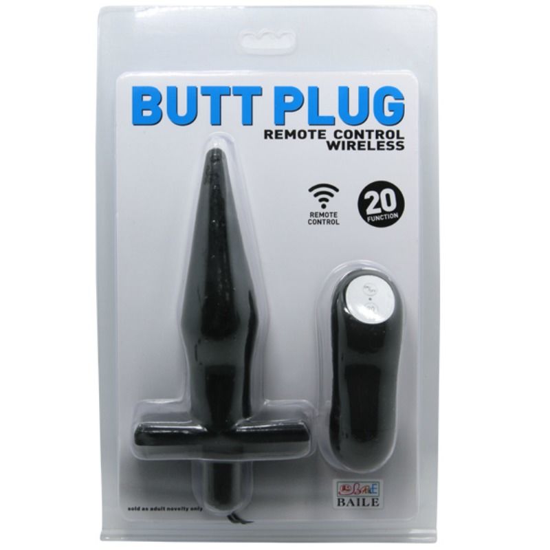 DANCE - BLACK VIBRATING ANAL BUTT PLUG