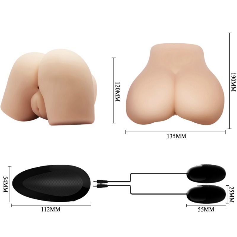 CRAZY BULL - VAGIN ET ANUS RÉALISTES AVEC VIBRATION POSITION 4