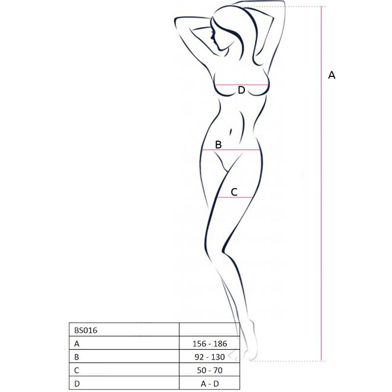 PASSION - BODYSTOCKING FEMME BS016 ROUGE TAILLE UNIQUE