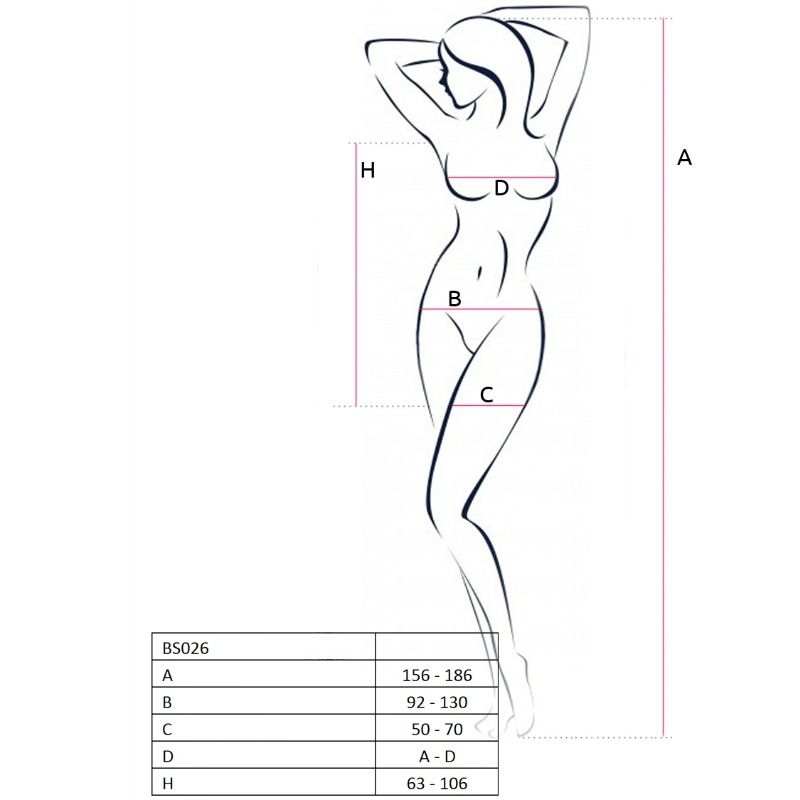 PASSION - BODYSTOCKING FEMME BS026 NOIR STYLE ROBE TAILLE UNIQUE