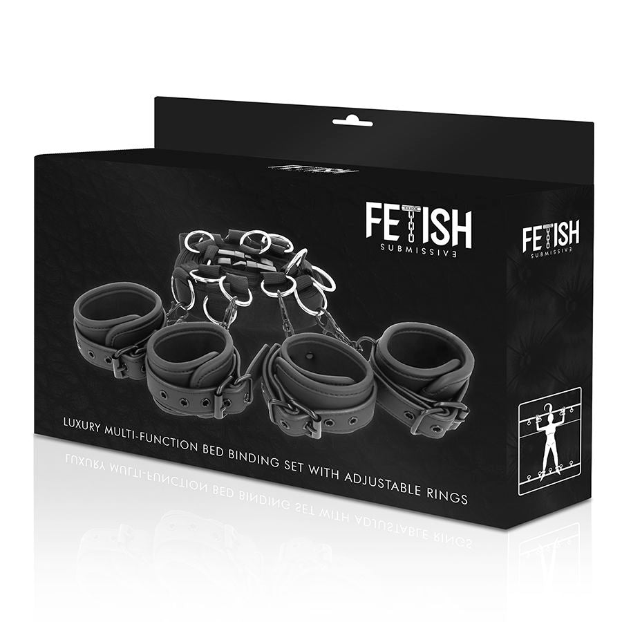FETISH SUBMISSIVE - LUXURY NEOPRENE LINING BED BONDAGE SET