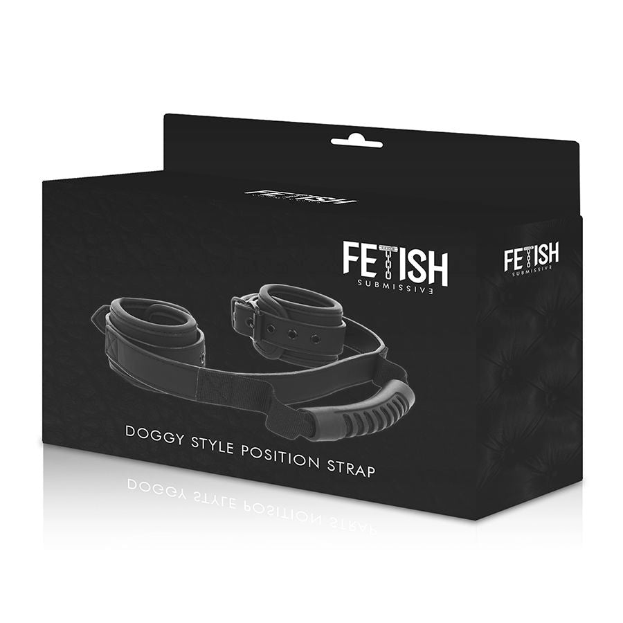 FETISH SUBMISSIVE - NOPRENE LINING HANDCUFFS WITH STRAP