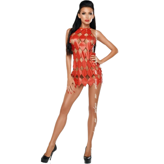 ME-SEDUCE - ROBE DOS NUL ROUGE GWEN S/M
