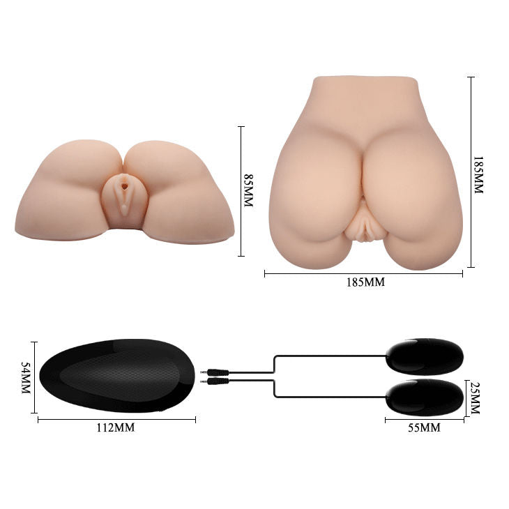 CRAZY BULL - VAGIN ET ANUS RÉALISTES AVEC VIBRATION POSITION 5