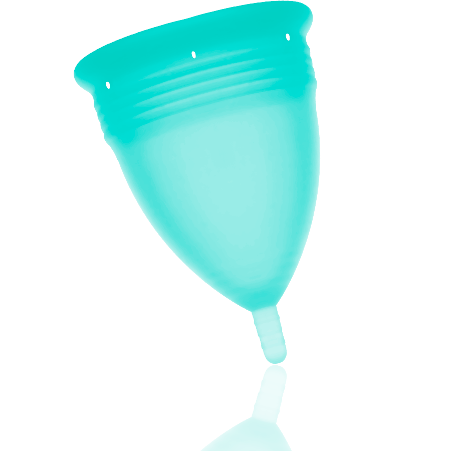 STERCUP - FDA SILICONE AQUAMARINE MENSTRUAL CUP - SIZE S