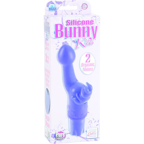 CALEXOTICS - LAPIN VIBRANT EN SILICONE KISS LILAS