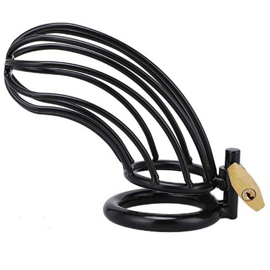 CAGE DE CHASTETÉ EN MÉTAL DUR - BIRD BLACK