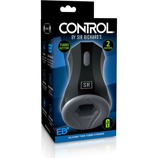 SIR RICHARDS - MASTURBATEUR EN SILICONE TWIN TURBO