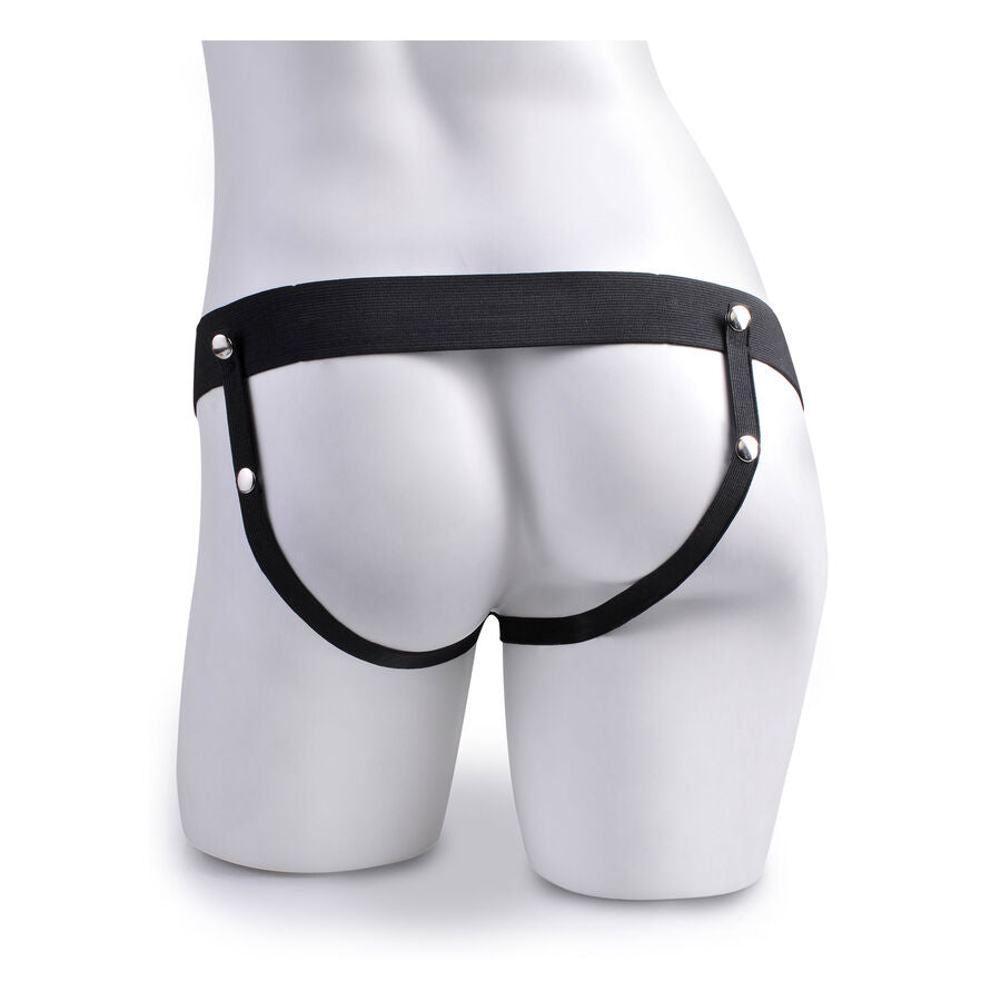 FETISH FANTASY SERIES - 9 HARNESS WITH REALISTIC EJACULATING PENIS 22.9CM