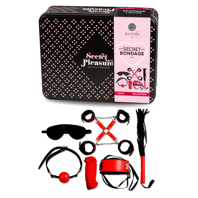 SECRETPLAY - BDSM SET 6 PIECES RED COLLECTION