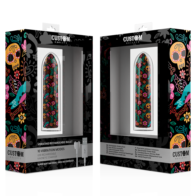 BALLES PERSONNALISÉES - BALLE RECHARGEABLE SKULL 10 INTENSITÉS