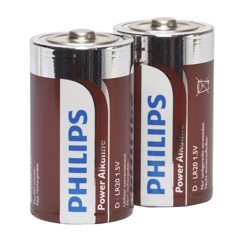 PHILIPS - POWER ALKALINE BATTERY D LR20 BLISTER*2 – SexDivinity