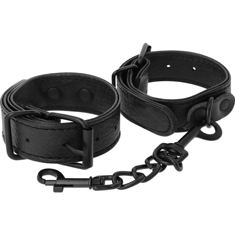DARKNESS - THIN WIDTH TEXTURED HANDCUFFS