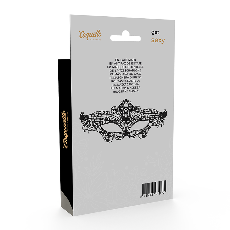 COQUETTE CHIC DESIRE - MASQUE POUR LES YEUX EN DENTELLE NOIRE FINE