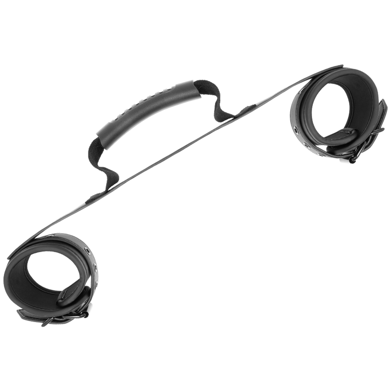 FETISH SUBMISSIVE - NOPRENE LINING HANDCUFFS WITH STRAP