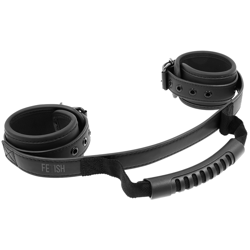 FETISH SUBMISSIVE - NOPRENE LINING HANDCUFFS WITH STRAP