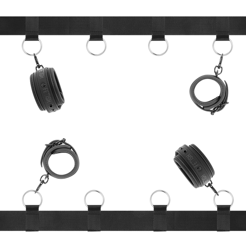 FETISH SUBMISSIVE - LUXURY NEOPRENE LINING BED BONDAGE SET