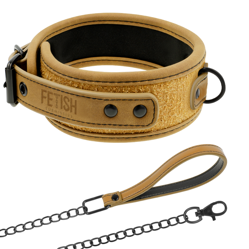 FETISH SUBMISSIVE ORIGIN - NEOPRENE LINED CHAIN ​​NECKLACE