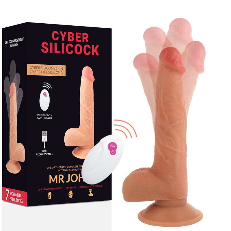 CYBER SILICOCK - TÉLÉCOMMANDE RÉALISTE MR JOHN 23,88 CM -OU- 4,3 CM