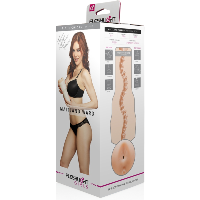 FILLES FLESHLIGHT - MAITLAND WARD TEXTURE ANALE FEMMES SERREES