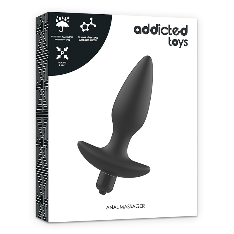 ADDICTED TOYS - PLUG ANAL MASSEUR VIBRANT NOIR